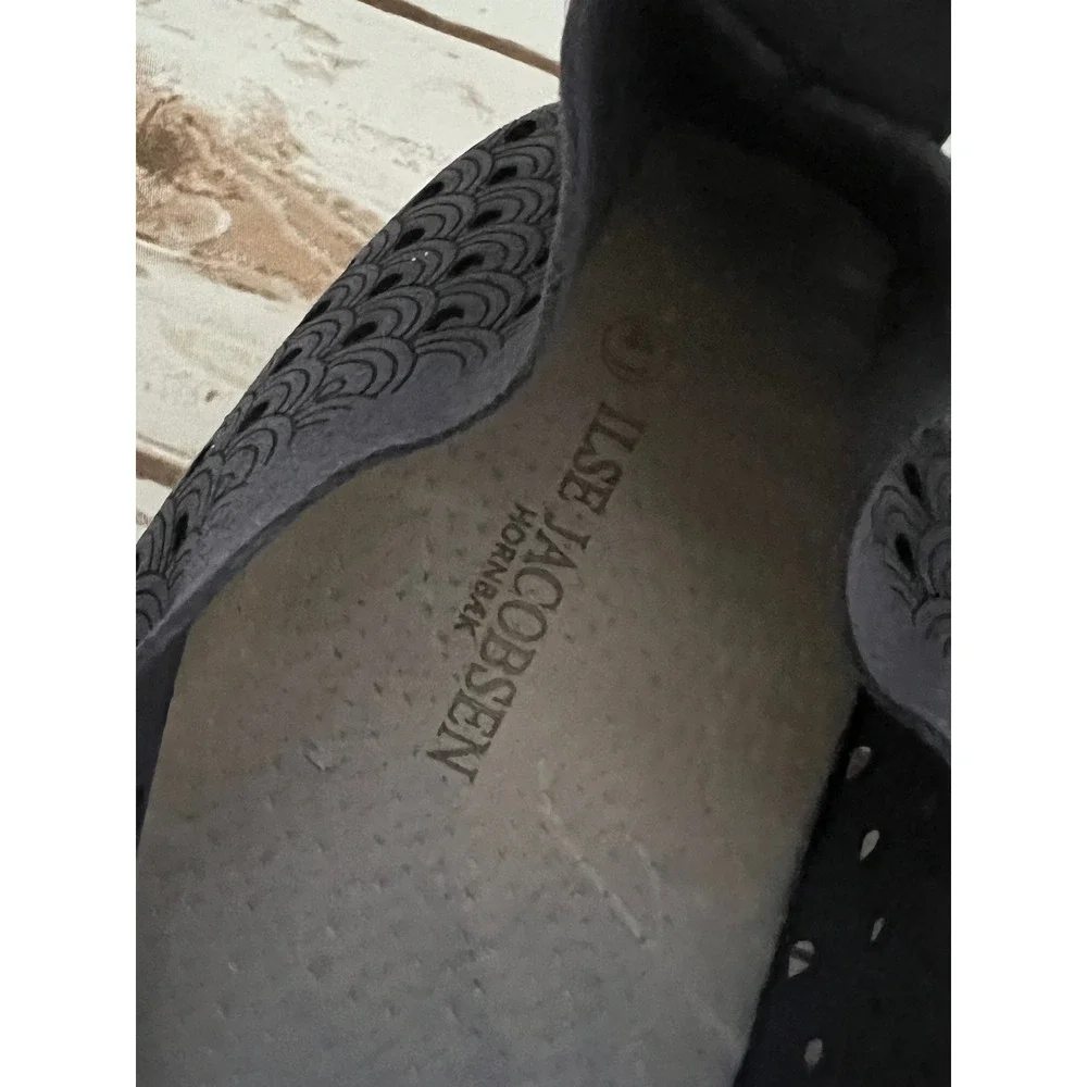 Ilse Jacobsen Tulip Slip On Sneakers Navy Blue Scalloped 41 (10-10.5US)